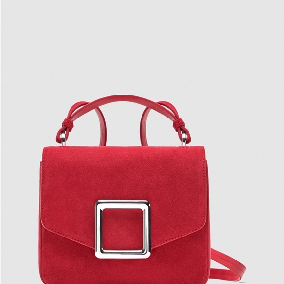 ZARA GENUINE LEATHER CROSSBODY BAG - Picture 2 of 8